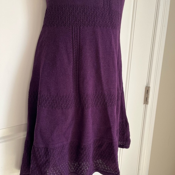 Ralph Lauren Purple Sweater Mini Dress - Picture 3 of 4